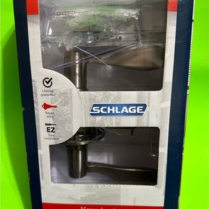 SCHLAGE KEYED ENTRY LOCK. NEW. STYLE: SAC FINISH. FREE SHIPPING .